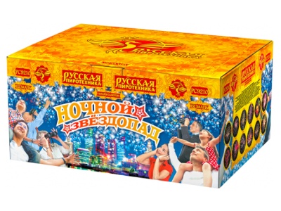 Ночной звездопад Комбинированный Фейерверк купить в Приморске Ленинградской области | primorskleningradskaya.salutsklad.ru