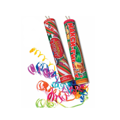 Макси-Гигант с серпантином Хлопушки купить в Приморске Ленинградской области | primorskleningradskaya.salutsklad.ru